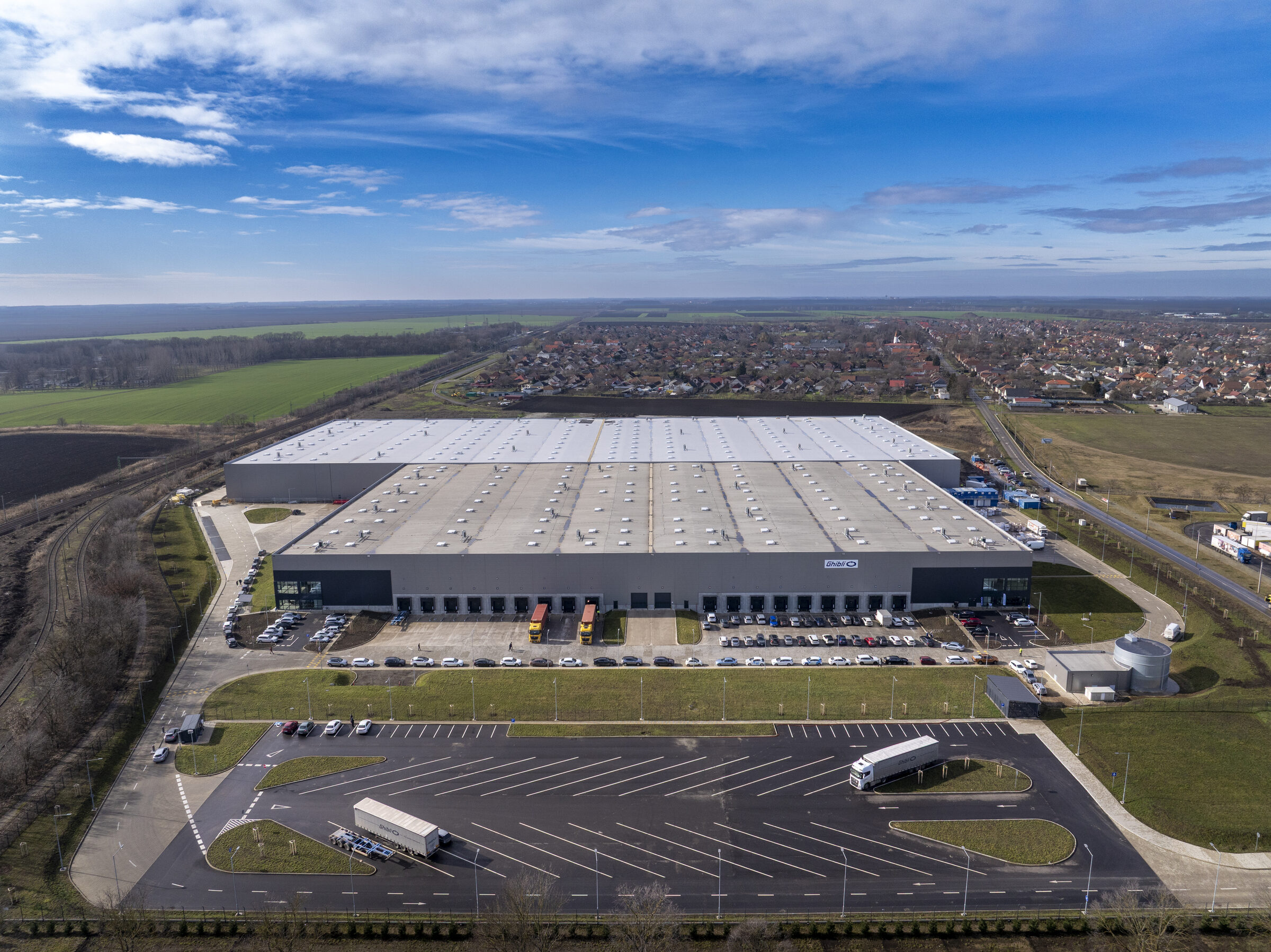 WLP Ebes logisztikai park – légifotó